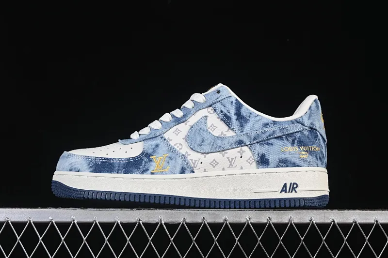 All categories Nk Air Force 1 Air Force series Nk Air Force 1 Low Air Force low-top Nike Air Force 1'07 Low LV joint denim blue Air Force 1 low-top casual sneakers YF9511-818